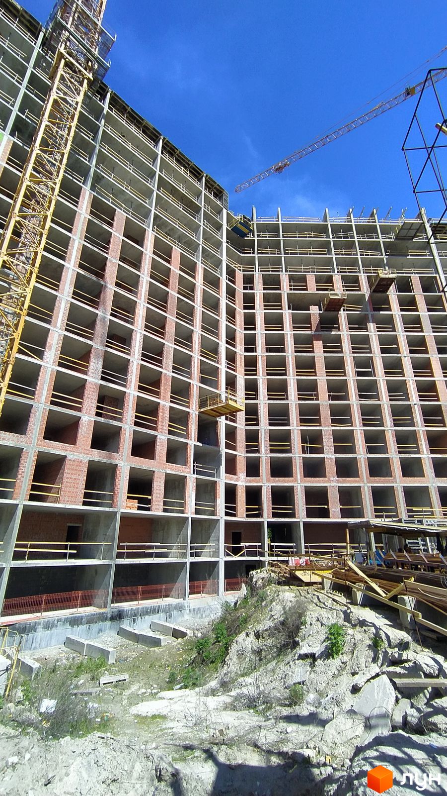 Моніторинг будівництва Русанівська Гавань - Ракурс 9, квітень 2024