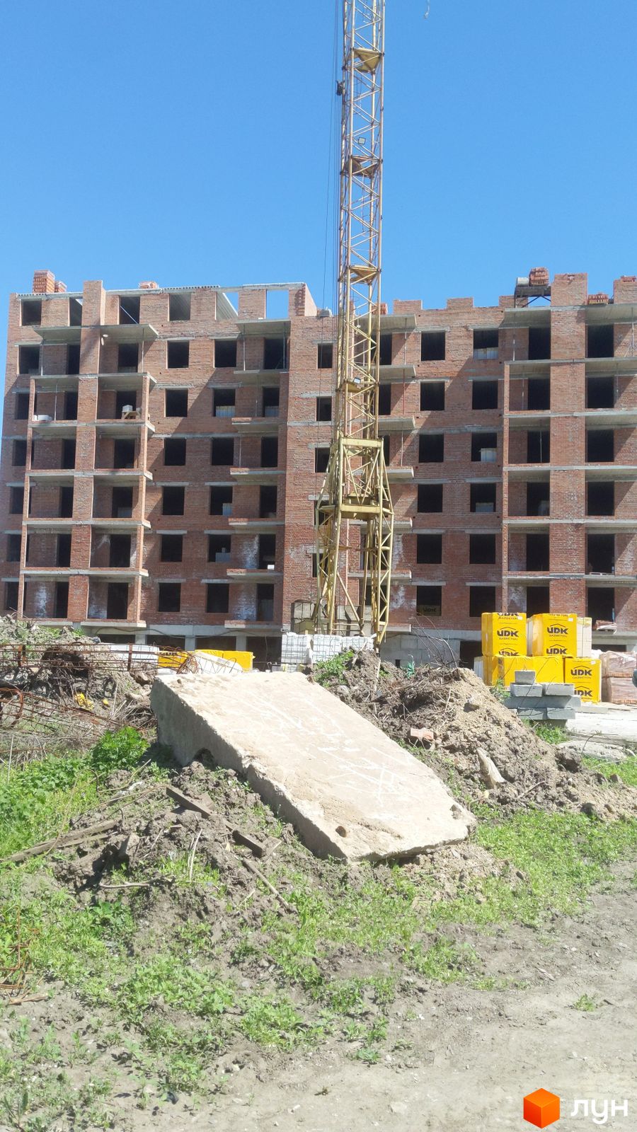 Моніторинг будівництва ЖК Щасливий у Дніпрі - Ракурс 8, квітень 2024