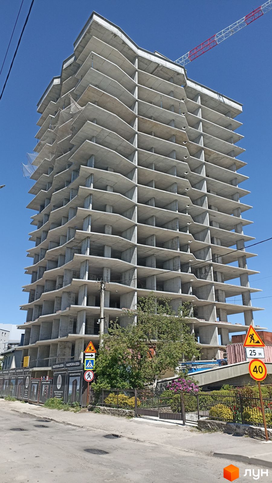 Моніторинг будівництва ЖК Набережна Вежа - Ракурс 3, травень 2024