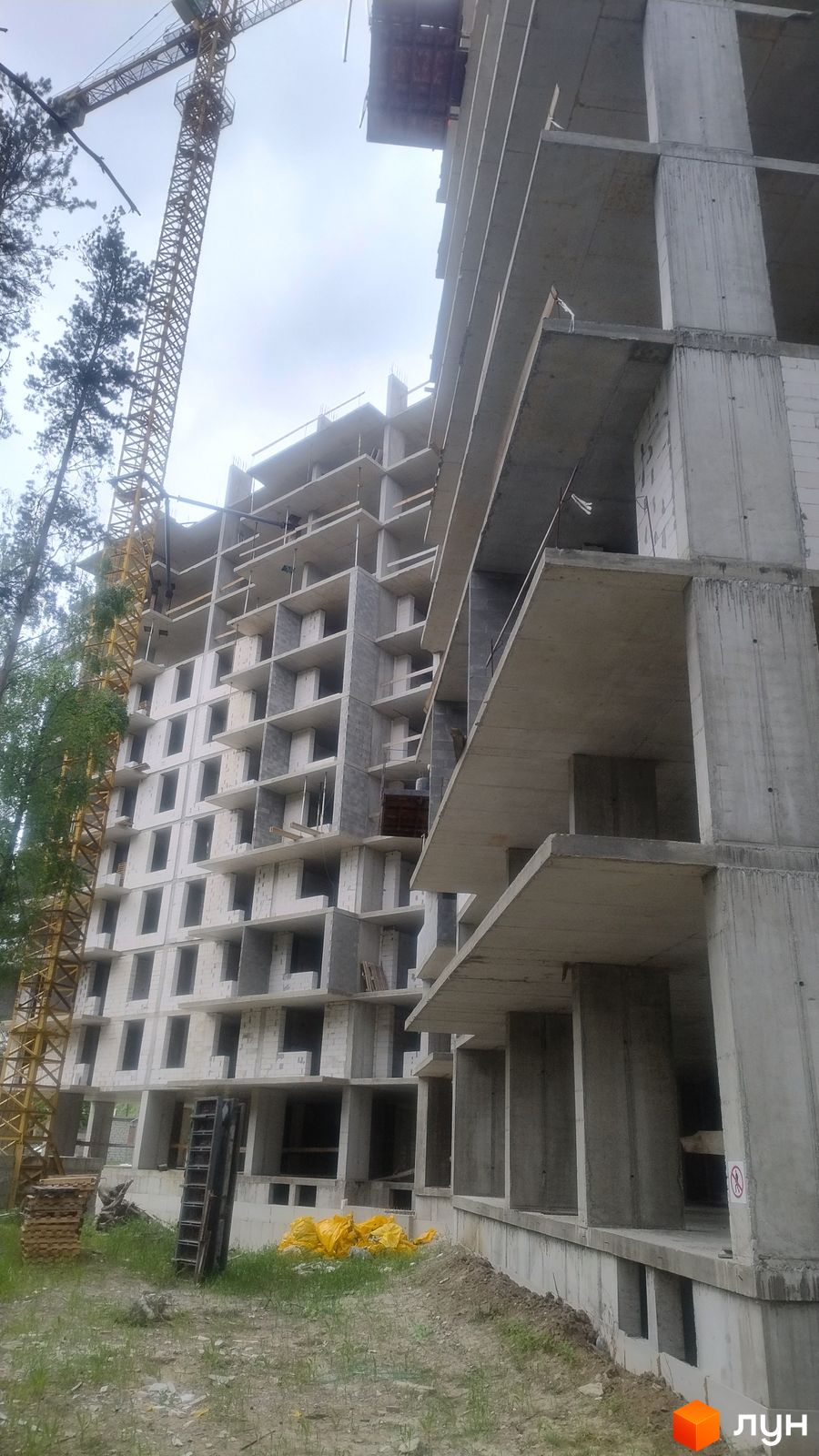 Ход строительства ЖК Киевские Зори-2 - Ракурс 3, май 2024