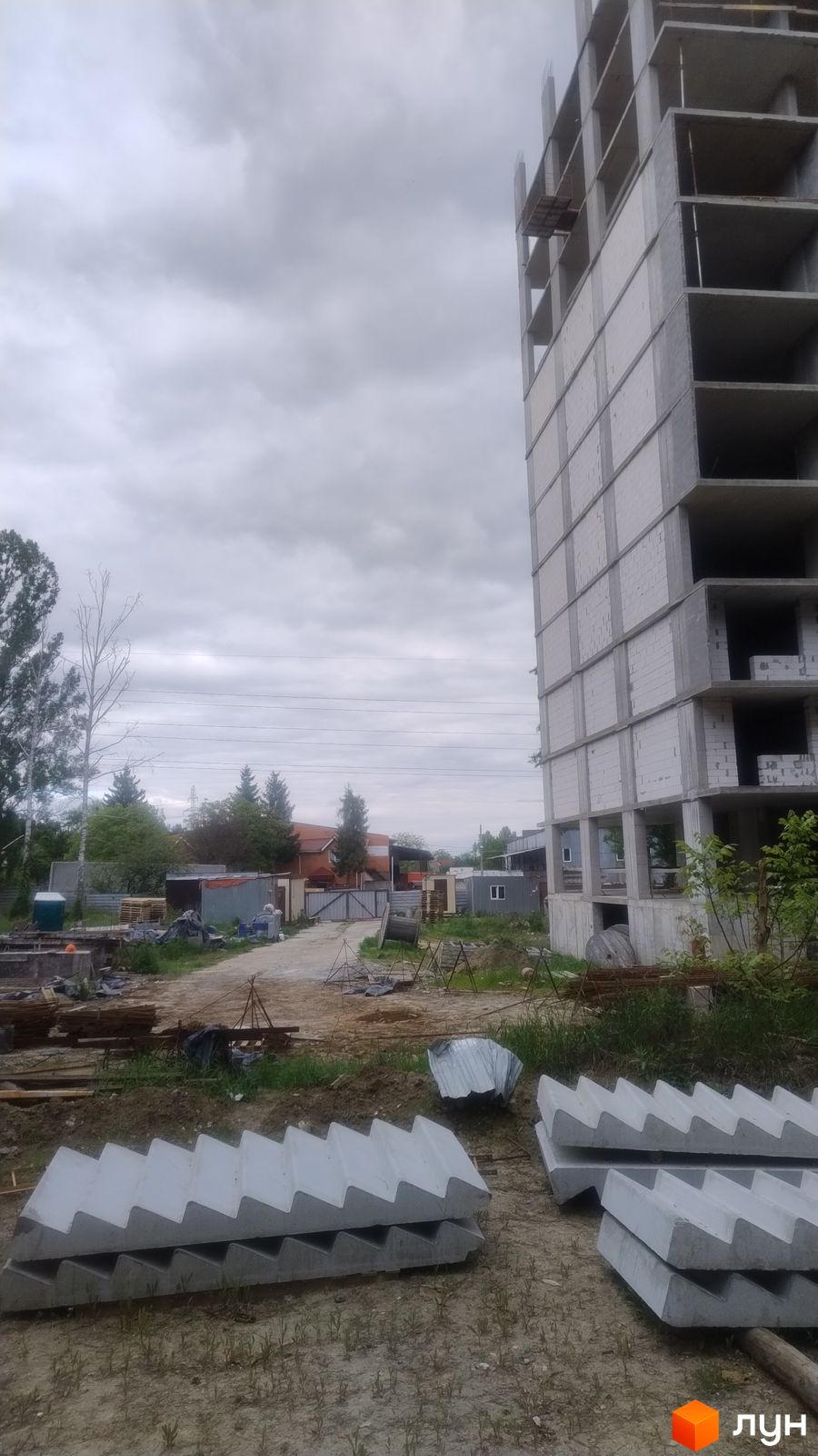 Ход строительства ЖК Киевские Зори-2 - Ракурс 6, май 2024