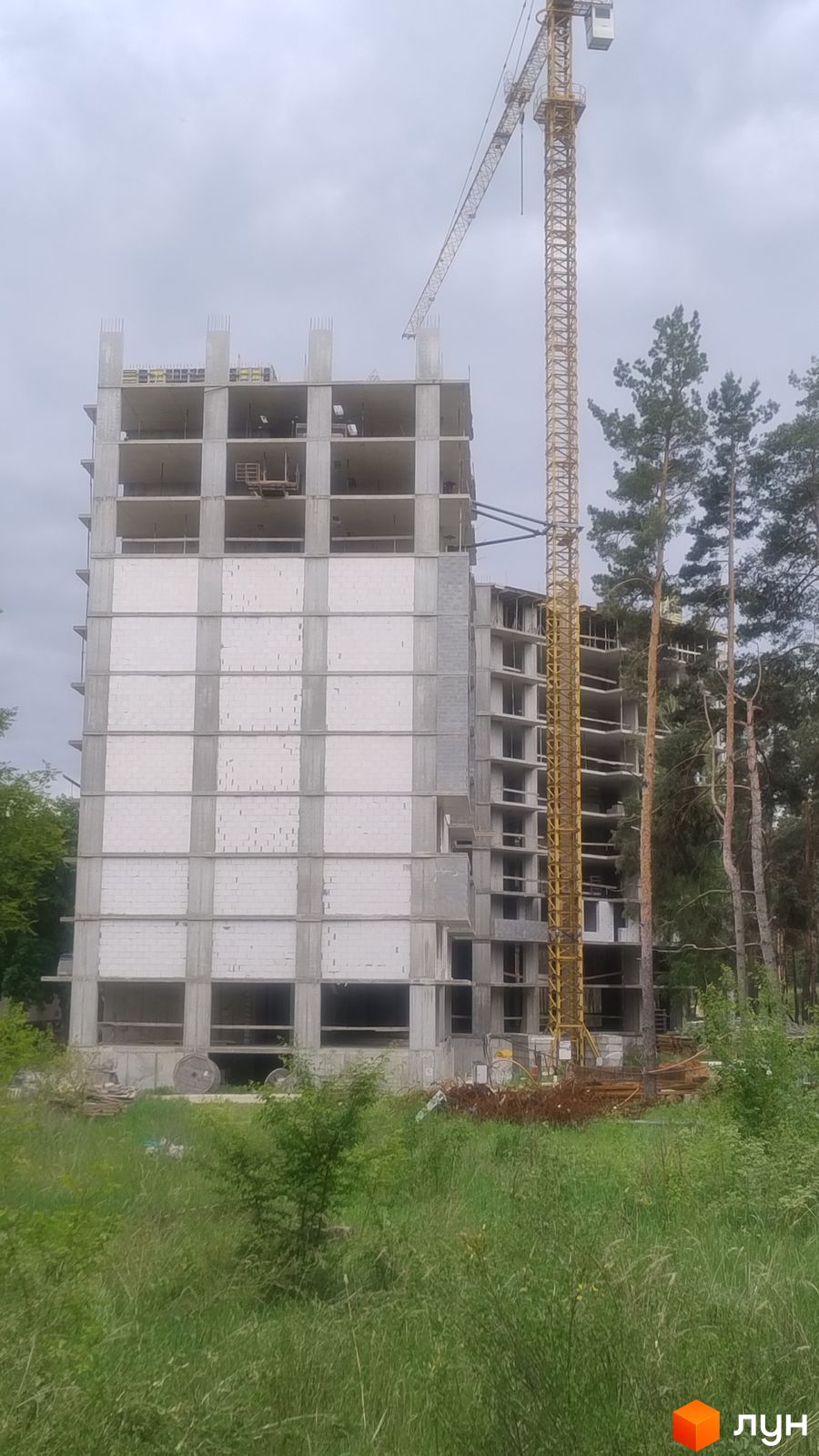Ход строительства ЖК Киевские Зори-2 - Ракурс 5, май 2024