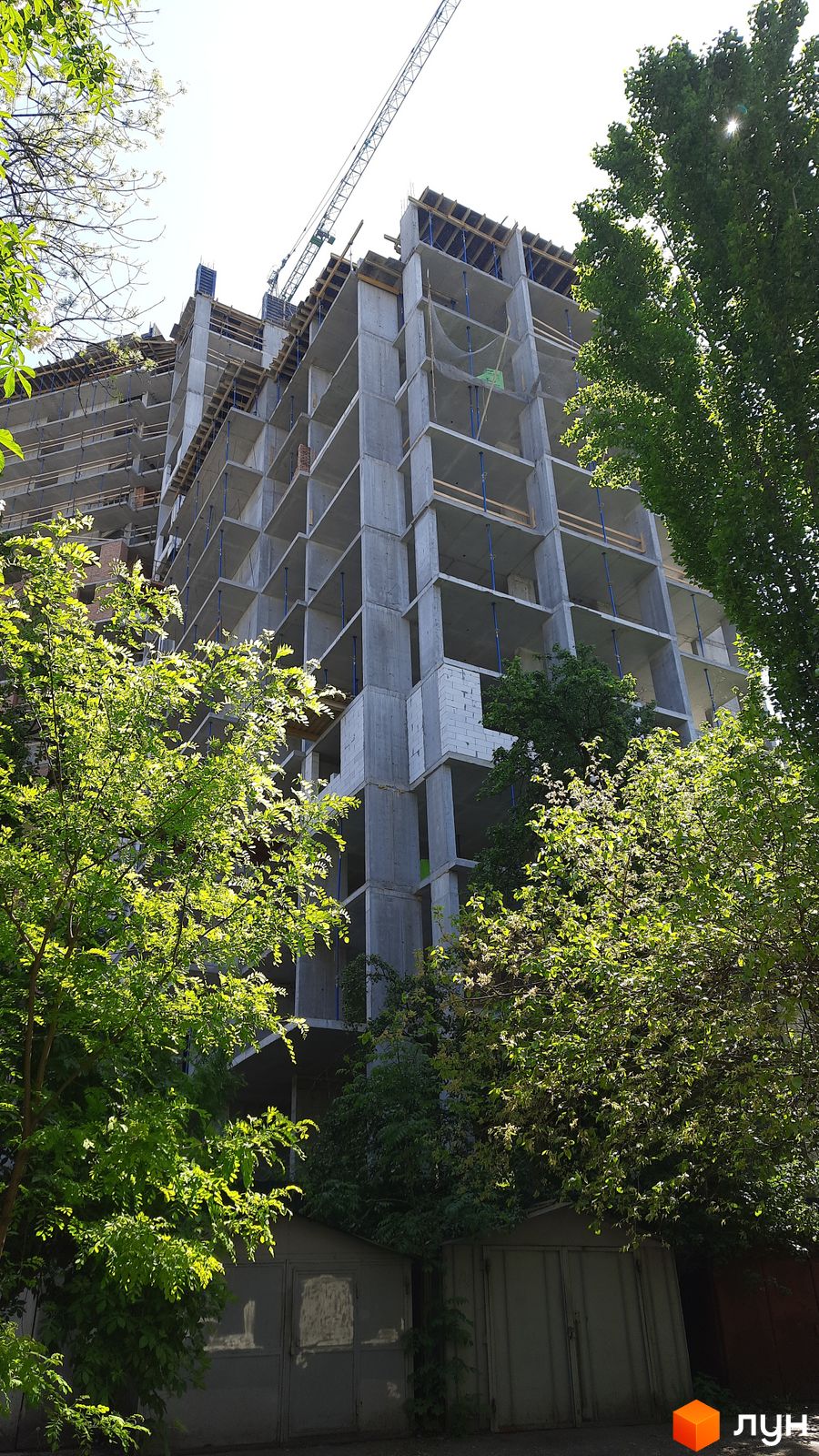 Ход строительства ЖК Лукьяновский каскад - Ракурс 9, май 2024