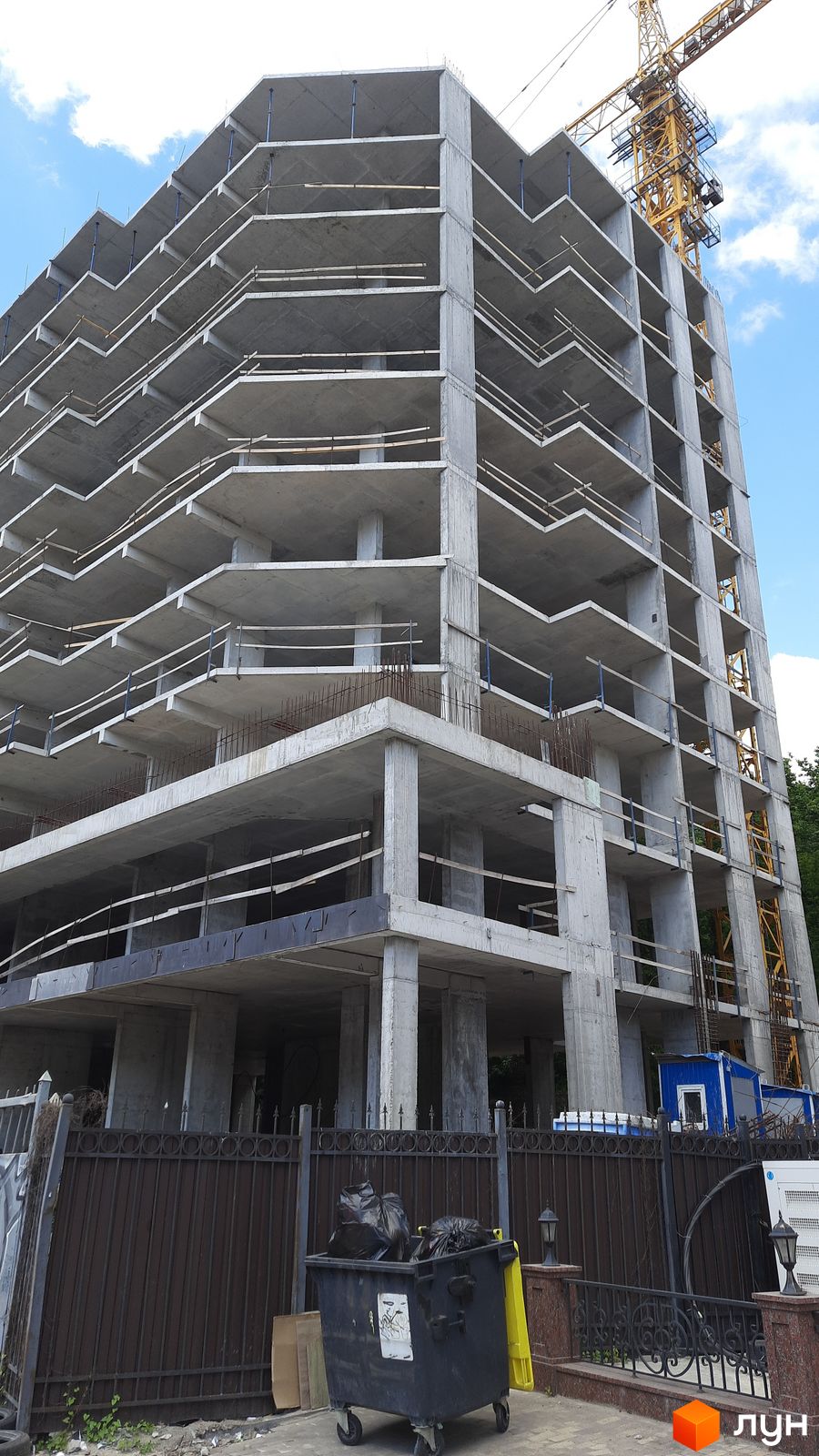 Ход строительства ЖК Podil Plaza & Residence - Ракурс 6, май 2024