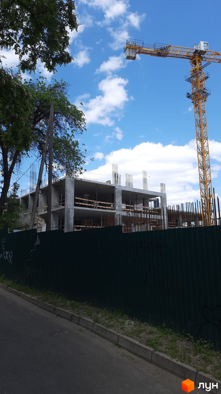Ход строительства Клубный дом OLEGIV Podil - Ракурс 5, май 2024