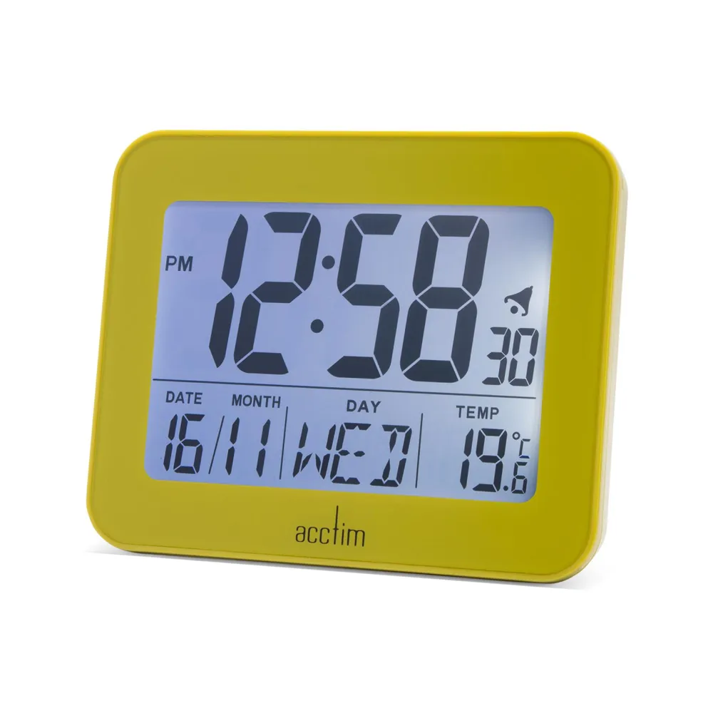 Acctim Otto Superbrite Digital Bedside Alarm Clock Heathland | Clockhaven product image 1
