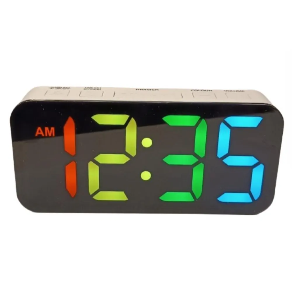 Acctim Jaxon Digital Alarm Clock in White | Clockhaven product image 1