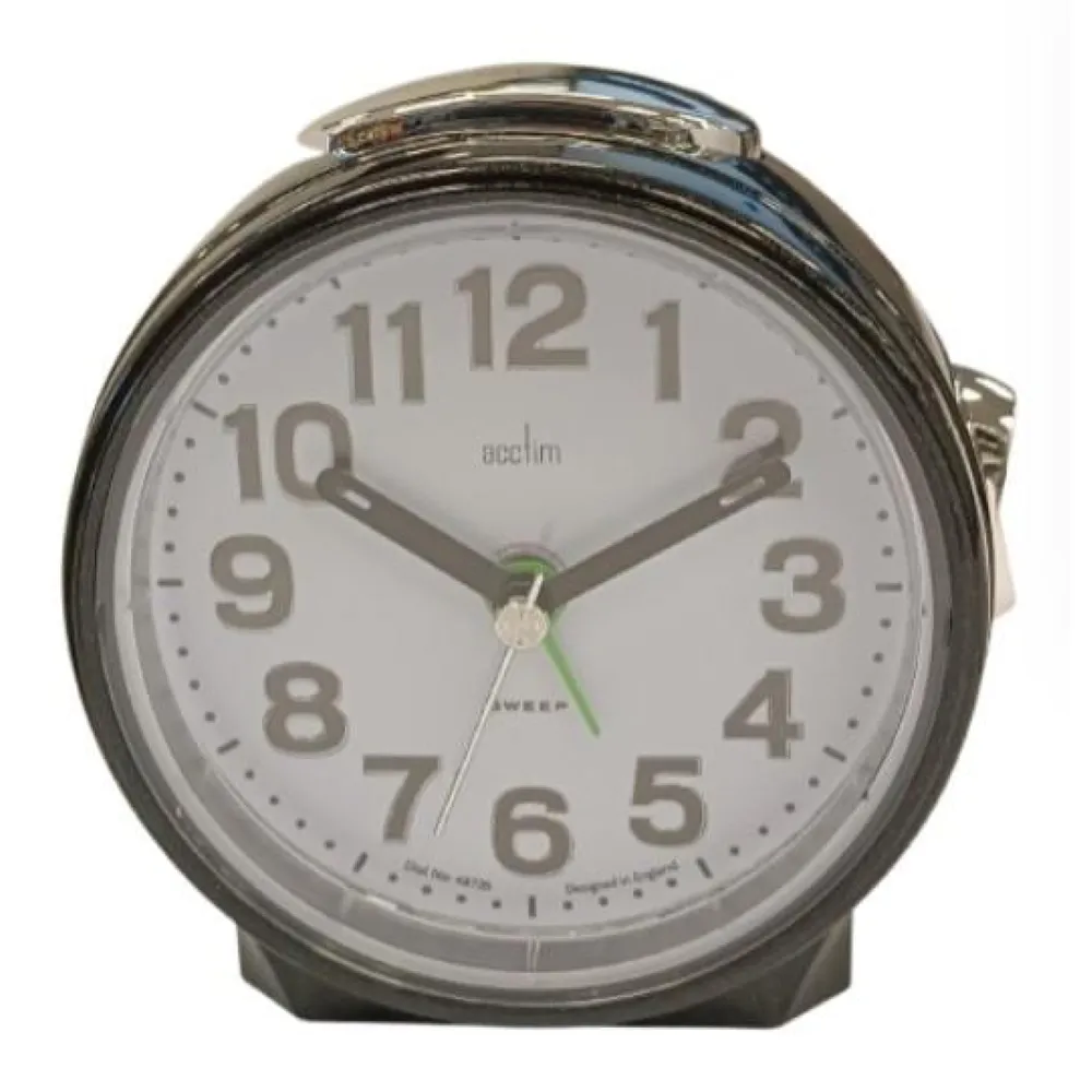 Acctim Eden Non Ticking Sweep Crescendo Alarm Clock | Clockhaven product image 1