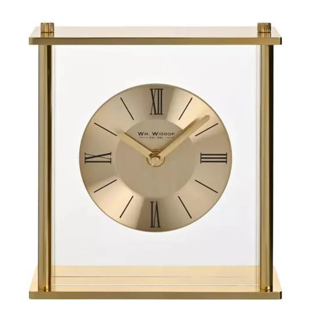 Wm. Widdop Golden Square Roman dial Mantel Clock | Clockhaven product image 1