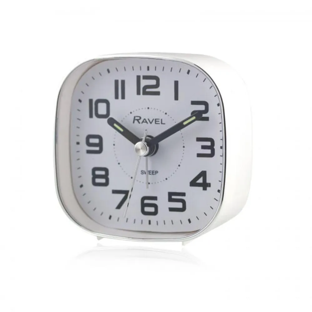 Ravel Petite Bedside Quartz Alarm Clock | Clockhaven product image 1