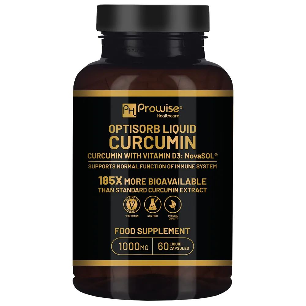 Optisorb Liquid Curcumin with Vitamin D - 60 Liqcaps | Drop of Sun product image 1