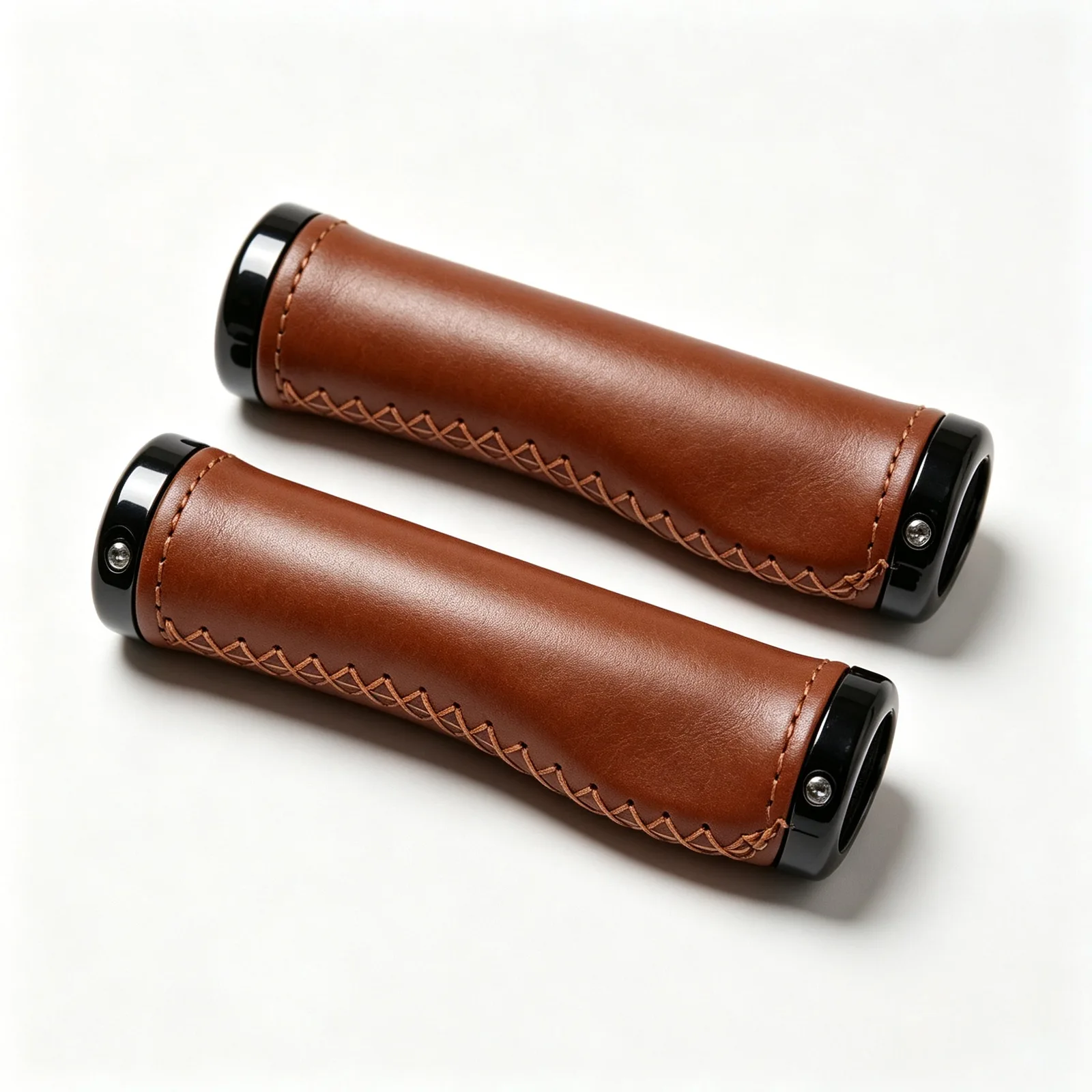 Genuine Leather Handlebar Grips