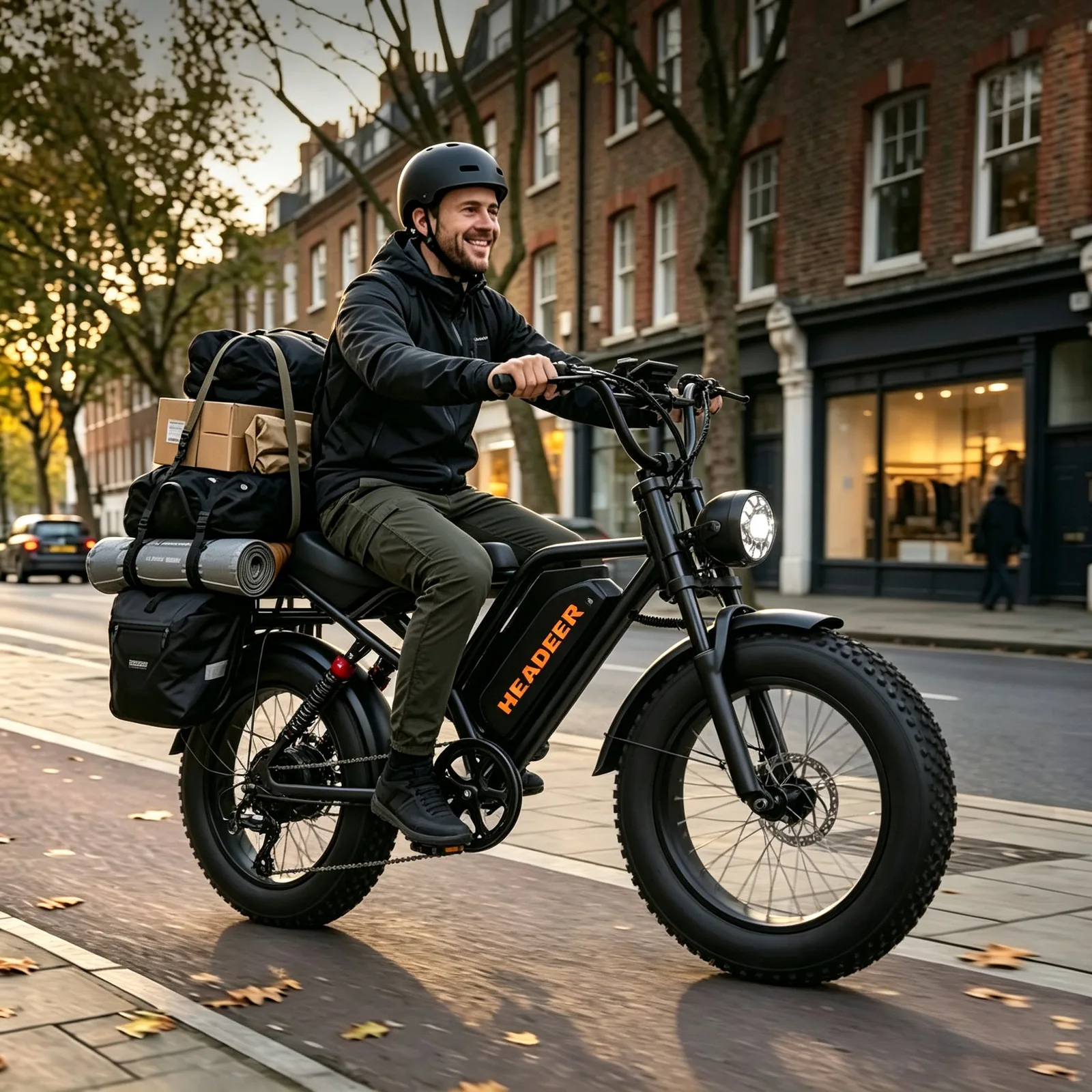 Headeer BK20 Fat Tire Retro Commuter E-Bike | Headeer UK product image 2