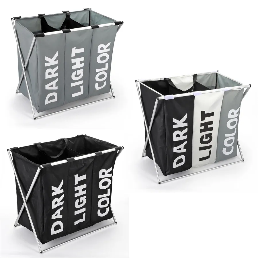 VINSANI X-SHAPE 3 SECTION LAUNDRY SORTER | LimeAway product image 1