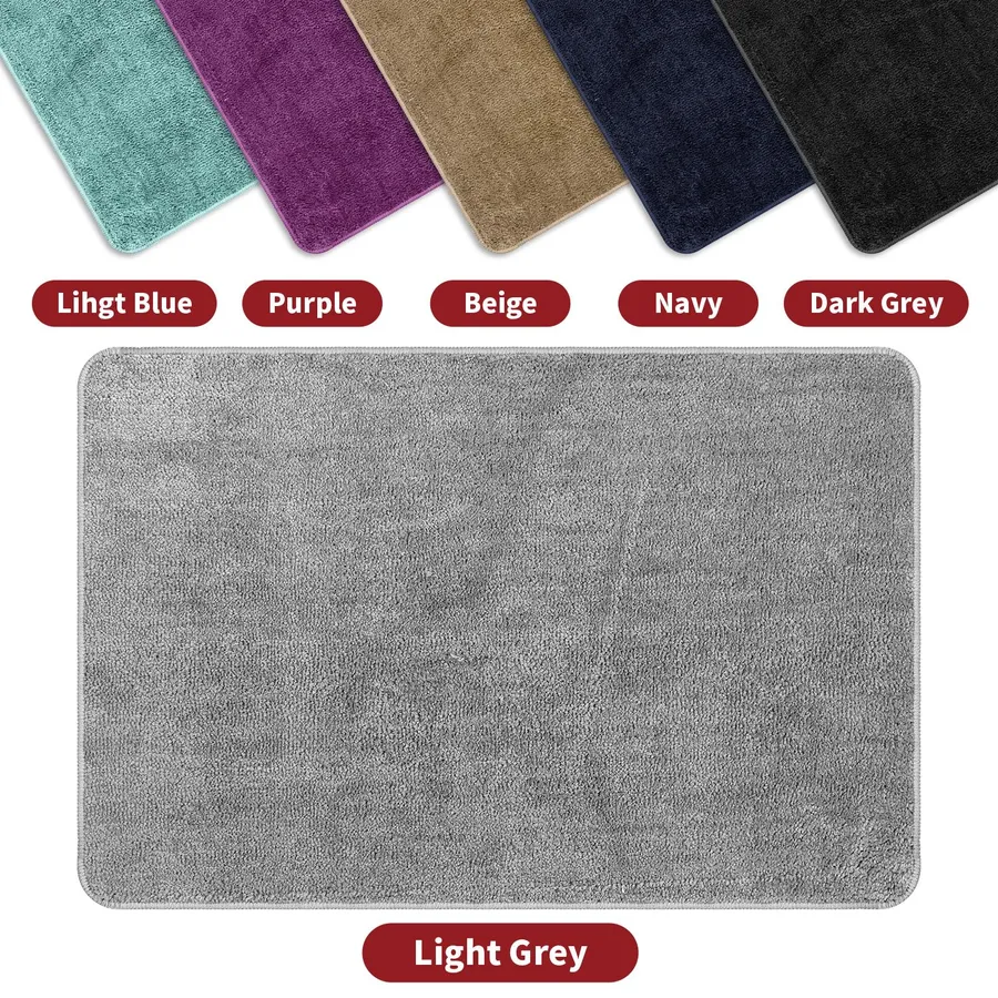 VINSANI BATH MAT 60X90cm L.GREY | LimeAway product image 1