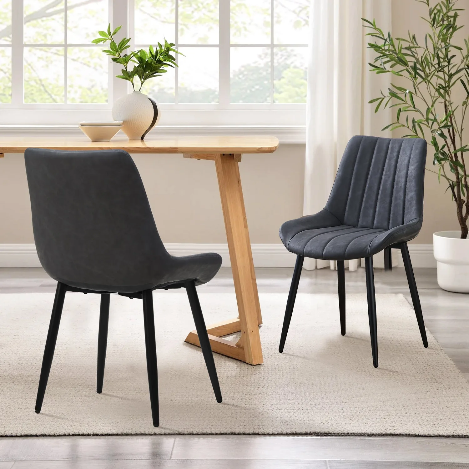 Clair Faux Leather Dining Chairs