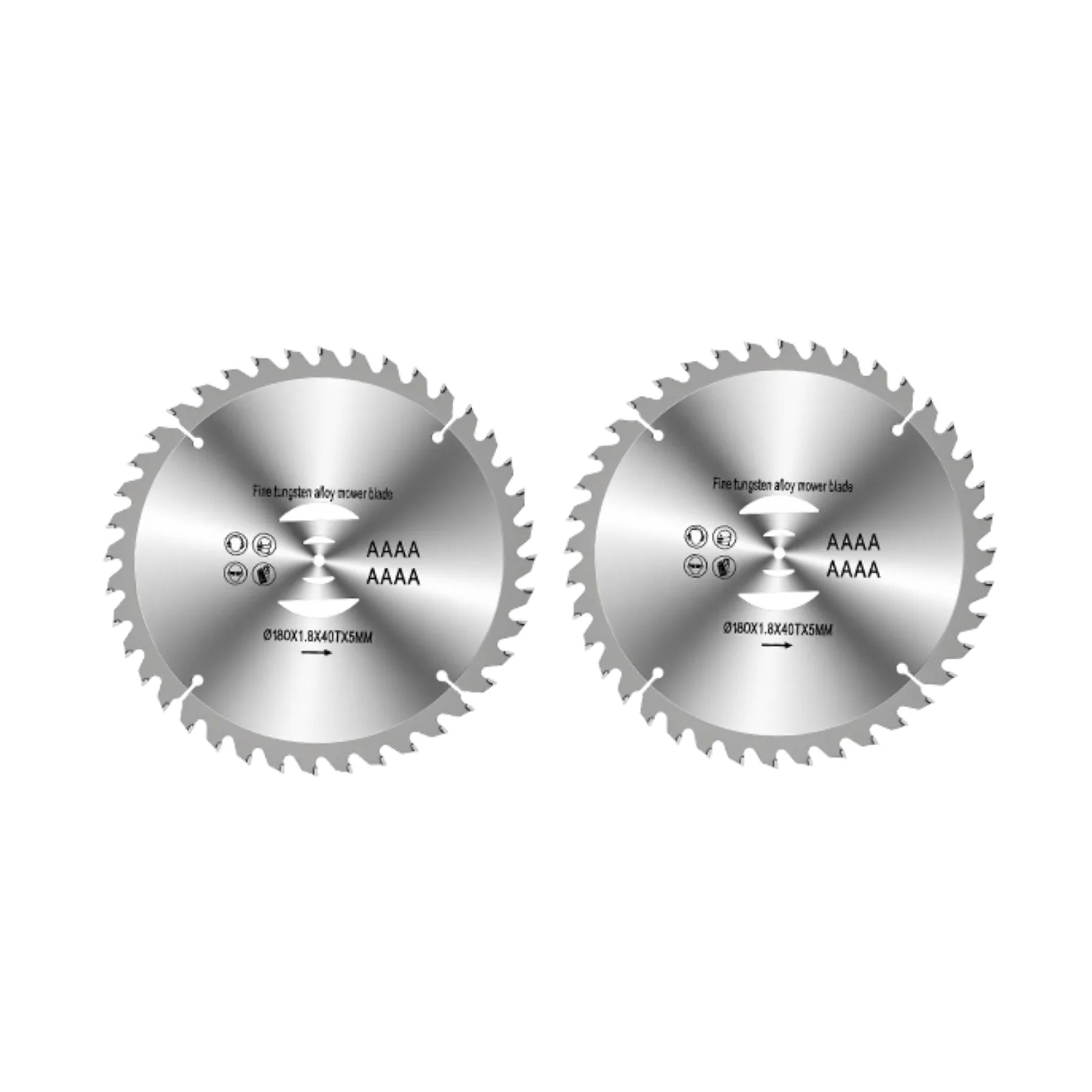 2-Pack 7" Circular Saw Blades for Shrubs Heavy Duty Alloy Brush