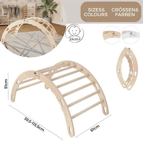 0982916deca90cfc 480 - Toddler Climbing Frame, Natural (XL) | Tiny Summit