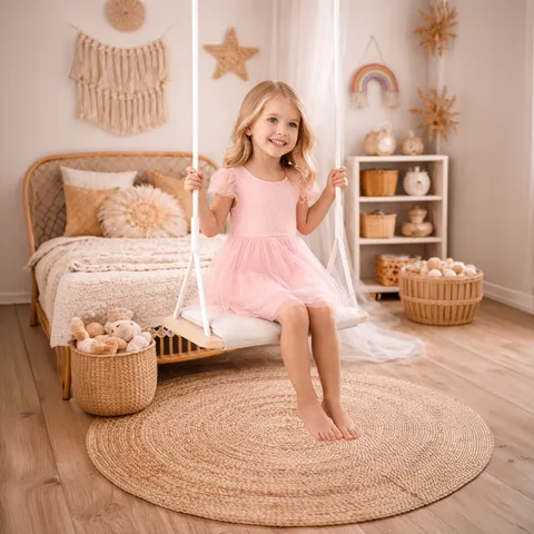 1b92f98bca72c61a 480 - Wooden Swing with Velvet Cushion | Tiny Summit