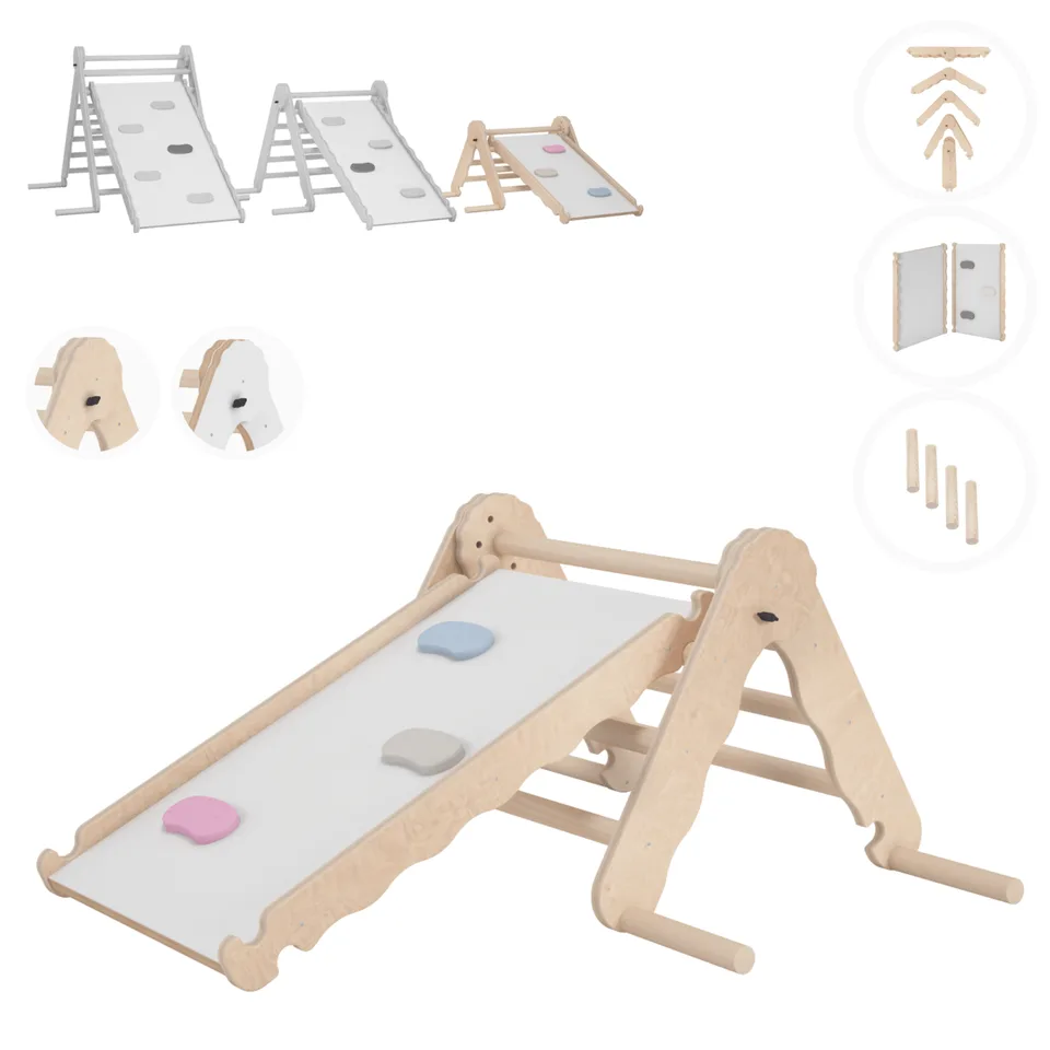 Climbing Triangle with Slide, Natural (S), Default