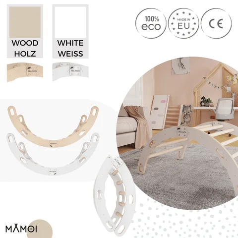 1fa10542c197ebae 480 - Toddler Climbing Frame, White (M) | Tiny Summit