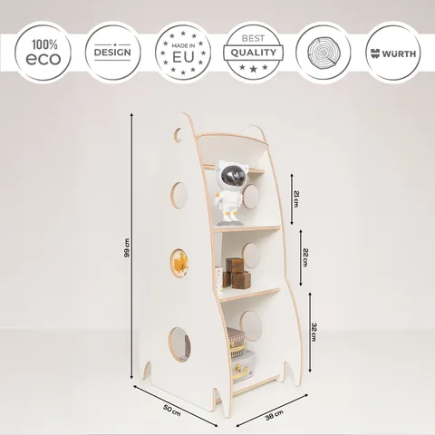 2149a3c9172a3597 480 - Children's rocket-shaped bookshelf | Tiny Summit