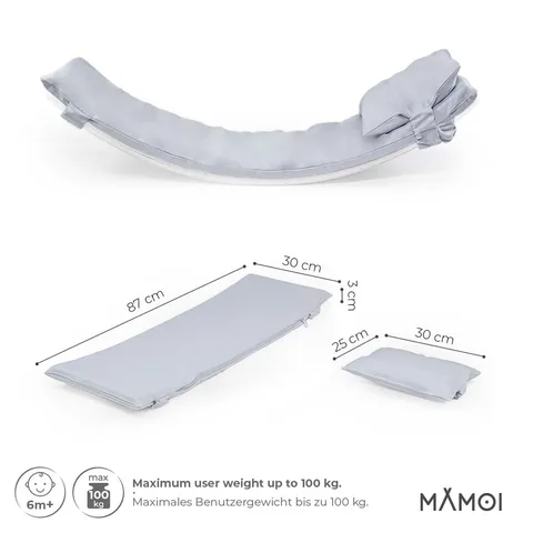 2ddfa79c6037a79e 480 - Light grey Pillow for balance board kids | Tiny Summit
