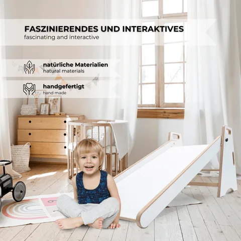 545756127dab4497 480 - Indoor Kids Slide - 2-in-1 Wooden Slide & Step Stool | Tiny Summit