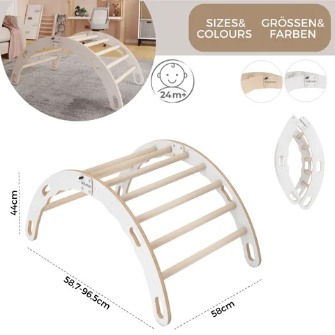72d39f90aabf44dc 480 - Toddler Climbing Frame, White (M) | Tiny Summit