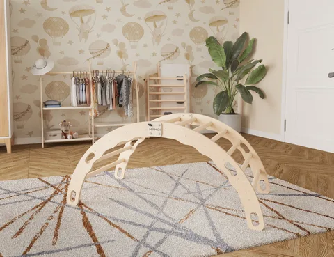 8a48edf1abdd5b21 480 - Toddler Climbing Frame, Natural (XL) | Tiny Summit