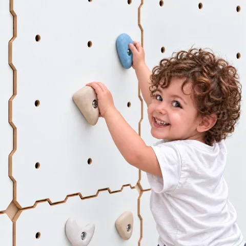 946d69aeb2a35035 480 - Kids Climbing Wall with 16 Holds, White (XL Set) | Tiny Summit