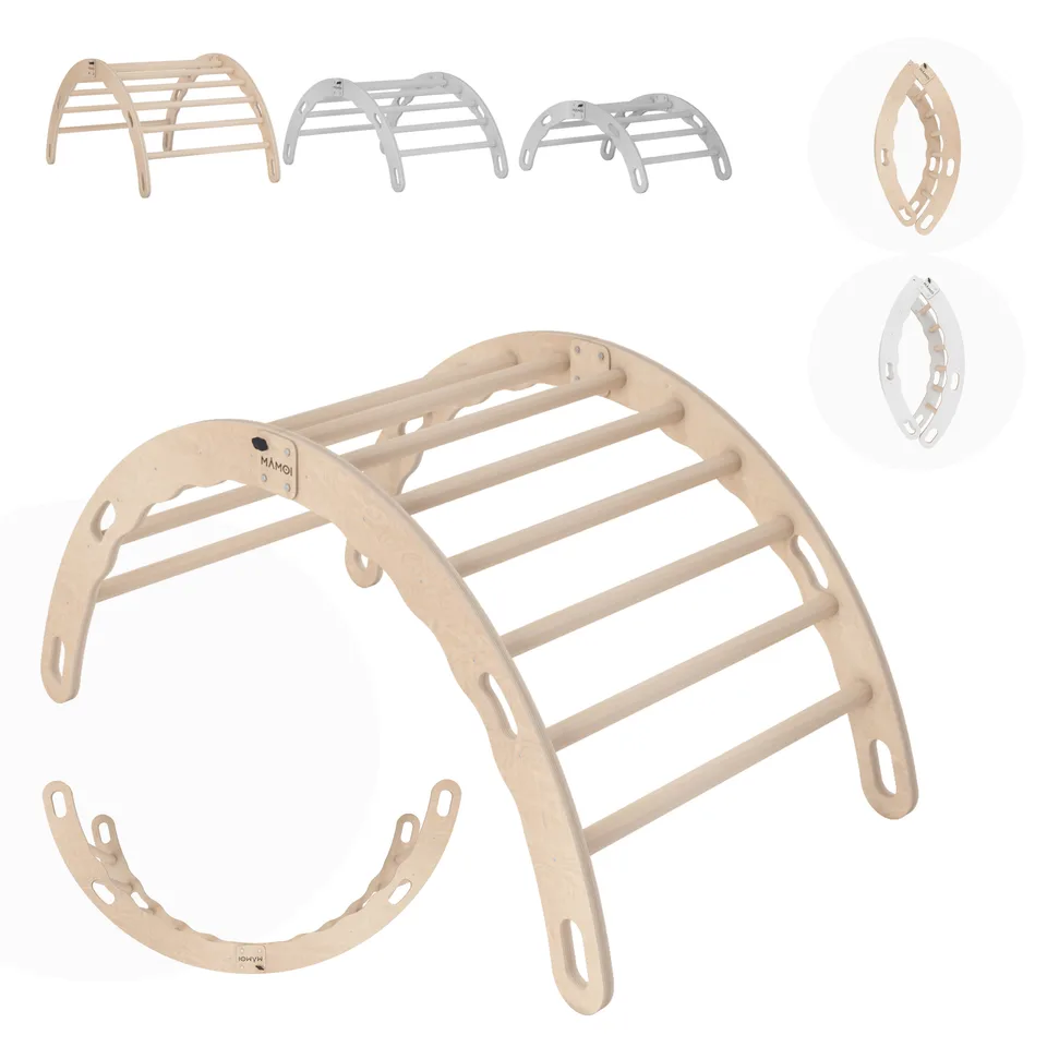 Toddler Climbing Frame, Natural (XL)
