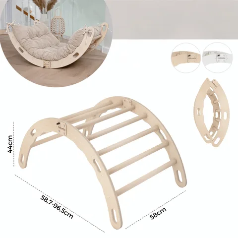 bcfde58d8de5f86a 480 - Climbing Arch with Mat for Children - Montessori Rocker with Cushion |