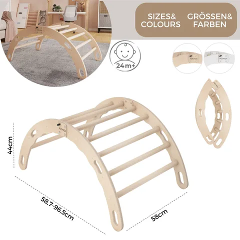d0d014cc27832faf 480 - Toddler Climbing Frame, Natural (M) | Tiny Summit