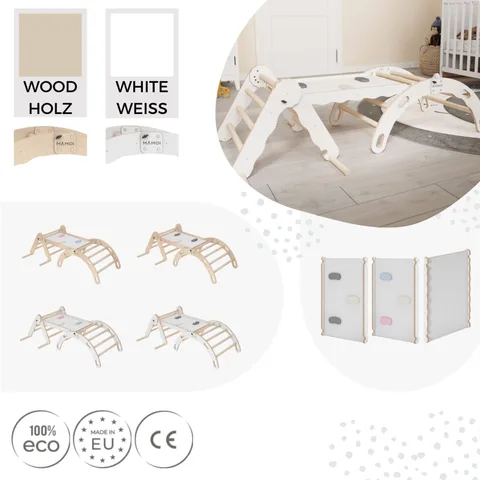 d1cc5cf1d35b8881 480 - Set: Climbing triangle + Cradle + Slide for children (S) | Tiny Summit