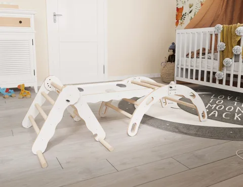 e2b6d83042e80d58 480 - Set: Climbing triangle + Cradle + Slide for children (S) | Tiny Summit