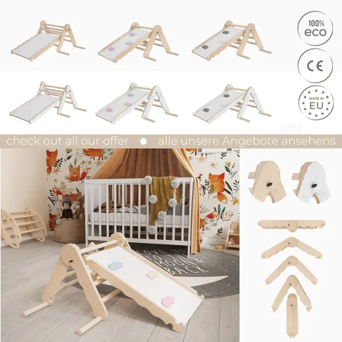 e9a76d35c381e2d5 480 - Climbing Triangle with Slide, Natural (S) | Tiny Summit