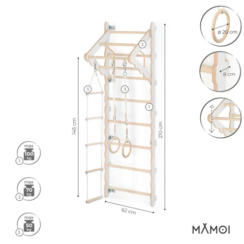 f8ad9307fd79441d 480 - Wall ladder for a child's room with pull-up bar | Tiny Summit