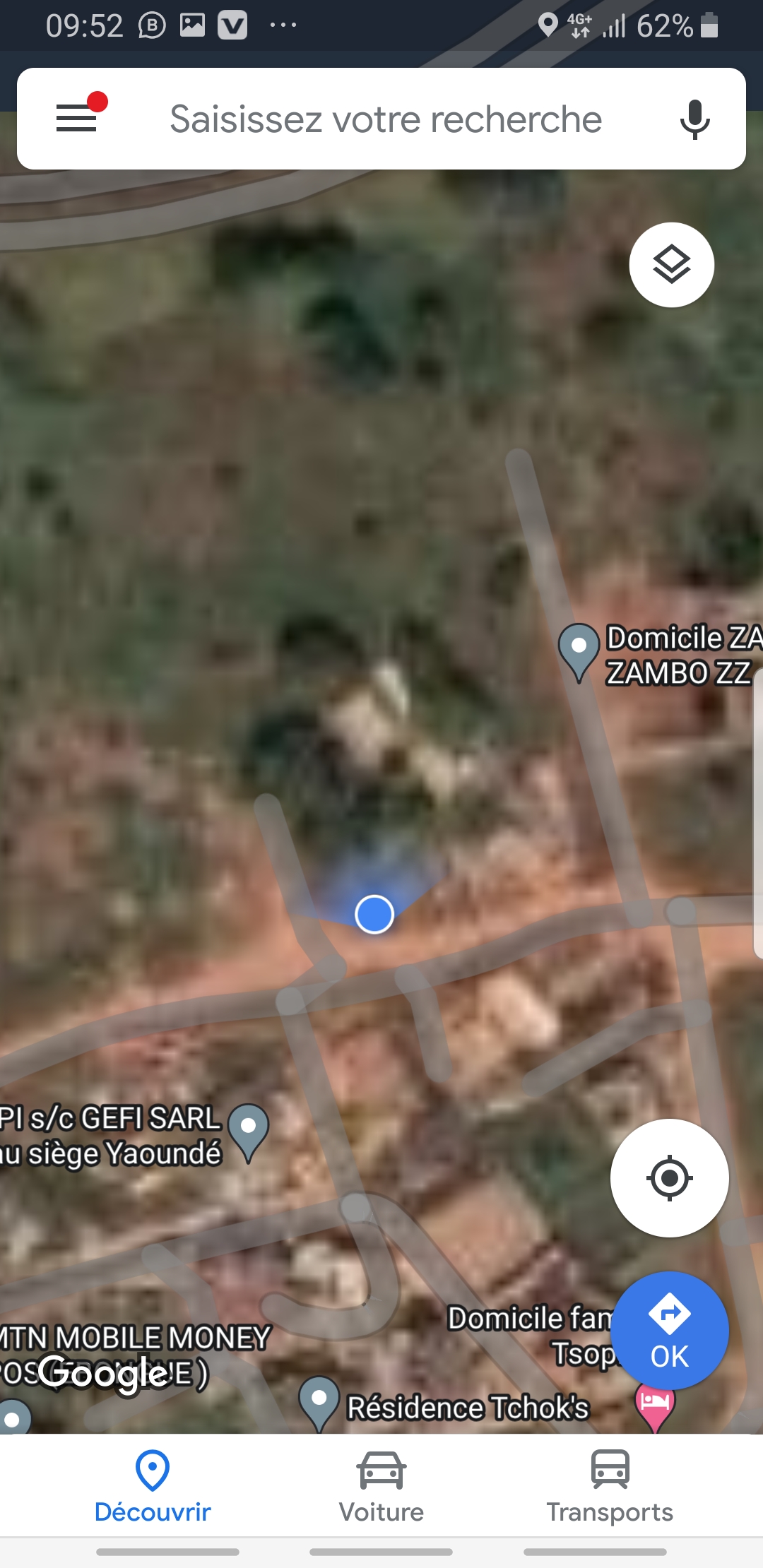 Land for sale at Yaoundé, Bastos, dragage - 500 m2 - 125 000 000 FCFA