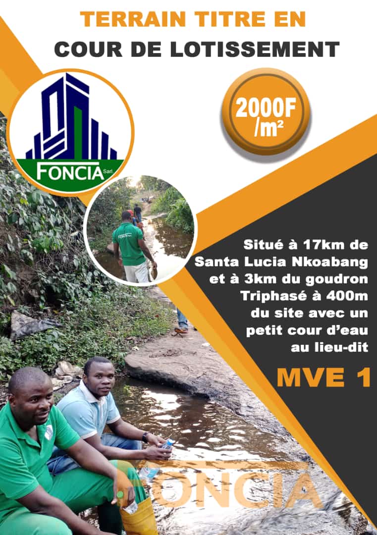 Terrain à vendre - Yaoundé, Mfou, Mve 1 - 60000 m2 - 2 000 000 FCFA