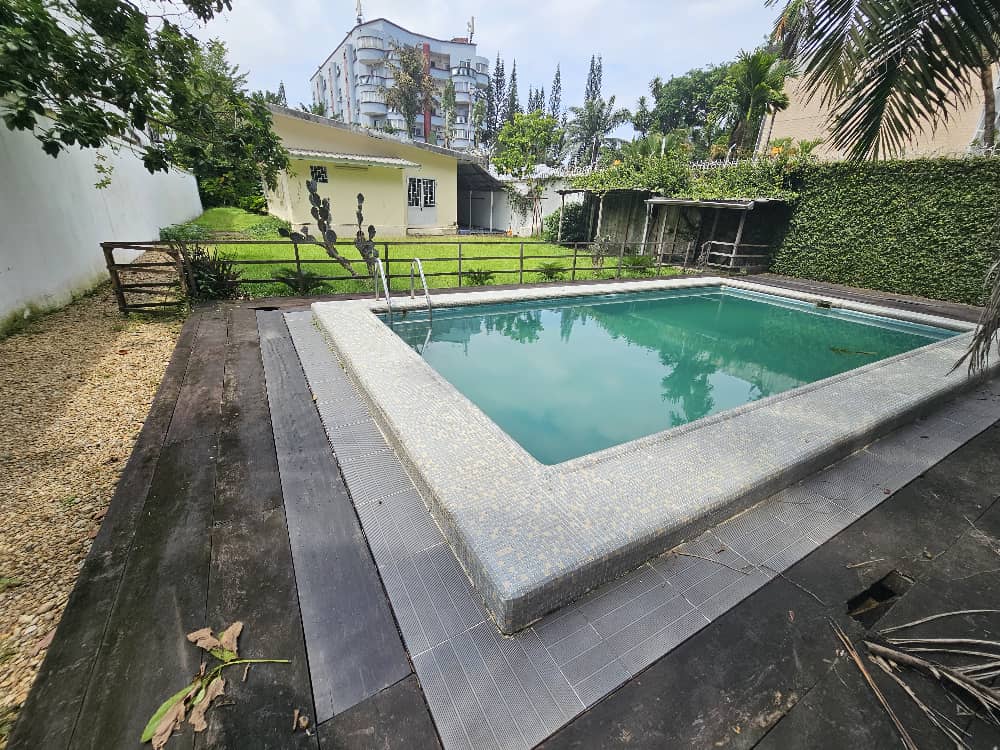 Maison (Villa) à louer - Douala, Bonapriso, 03 chambres 03 salles de bain une belle terrasse  et très beau jardin - 1 salon(s), 3 chambre(s), 2 salle(s) de bains - 1 500 000 FCFA / mois