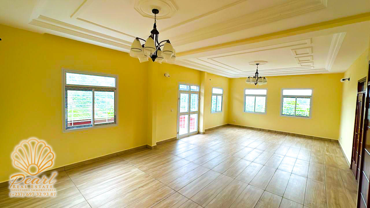 Appartement à louer - Yaoundé, Mbankolo, Tradex Mbankolo - 1 salon(s), 2 chambre(s), 3 salle(s) de bains - 300 000 FCFA / mois
