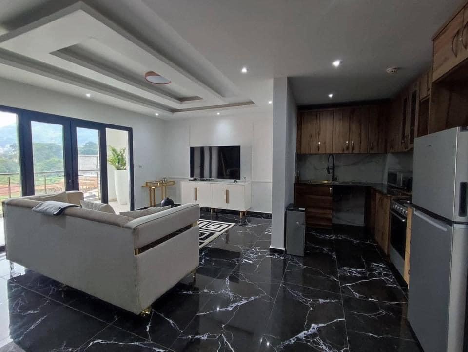 Apartment to rent - Yaoundé, Bastos, Centre Ville - 1 living room(s), 2 bedroom(s), 2 bathroom(s) - 1 800 000 FCFA / month