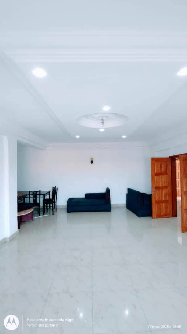 Apartment to rent - Douala, Bonapriso, Bonapriso quartier résidentiel - 1 living room(s), 3 bedroom(s), 2 bathroom(s) - 550 000 FCFA / month