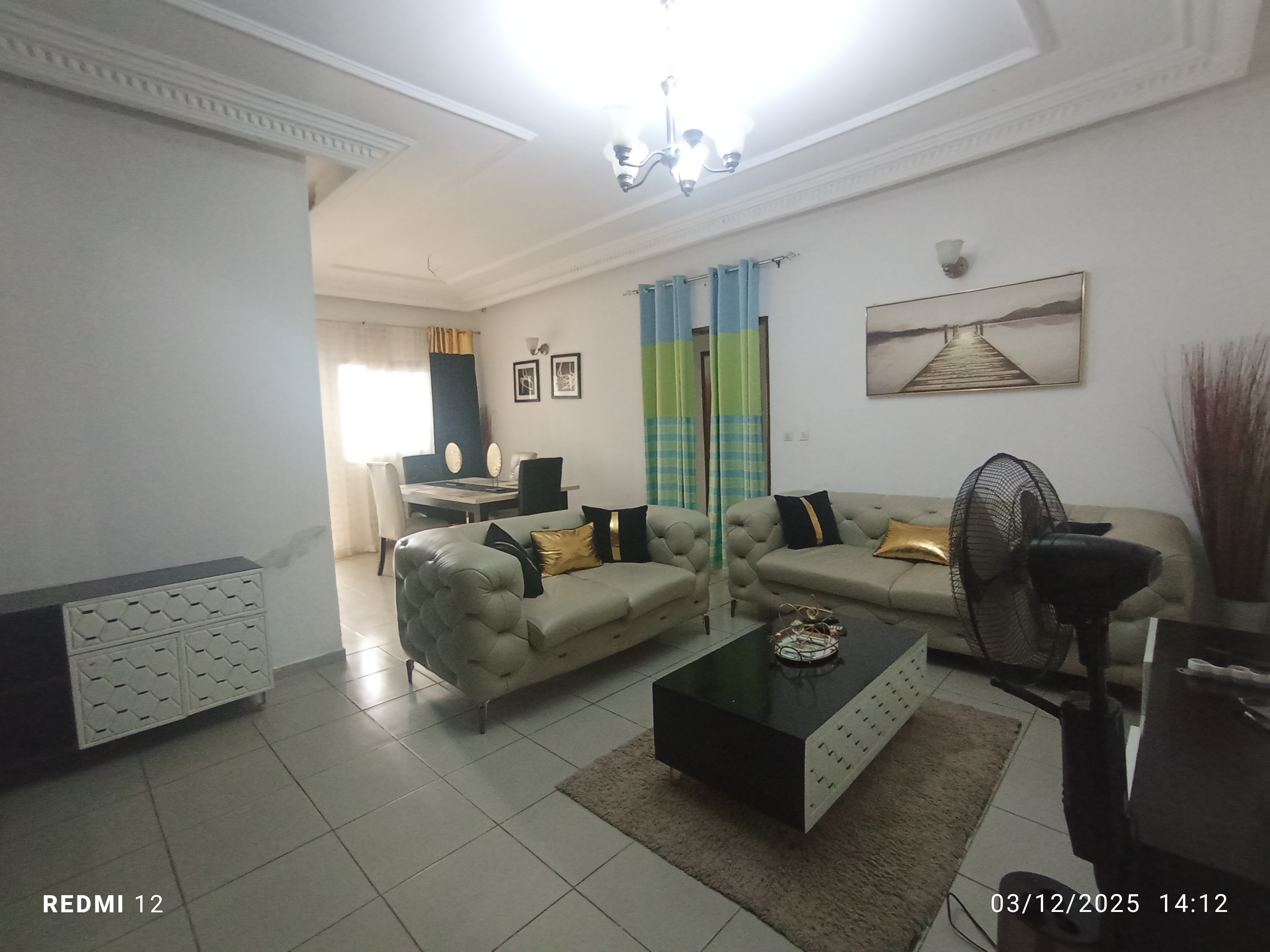 Apartment to rent - Yaoundé, Bastos, Bastos centre PRIX À LA NUITÉE - 1 living room(s), 2 bedroom(s), 3 bathroom(s) - 40 000 FCFA / month