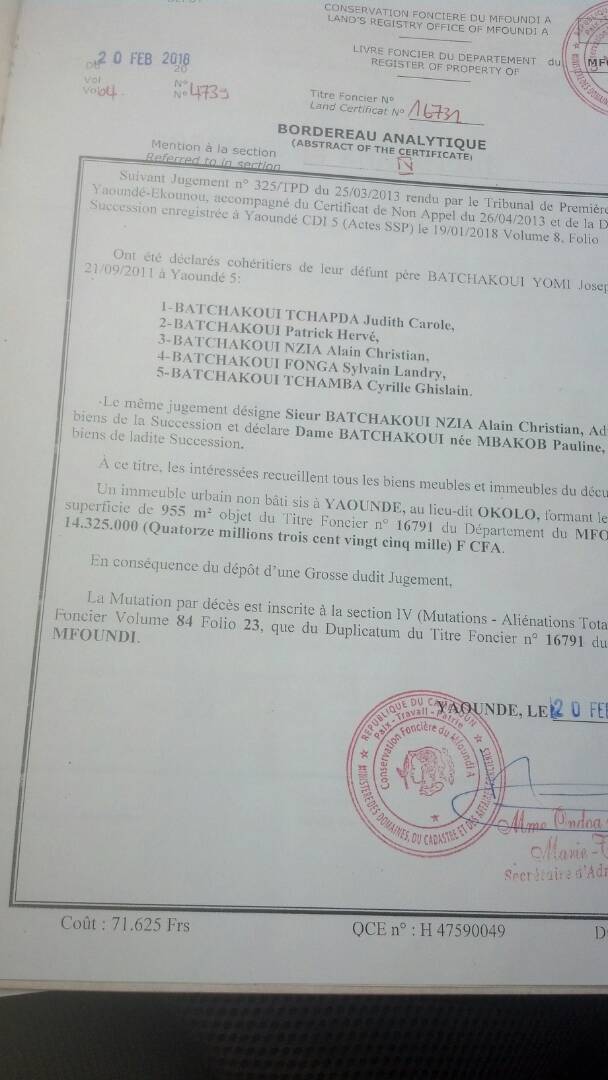 Terrain à vendre - Yaoundé, Emana, Terrain à vendre a Yaoundé (Émana) a cote du stade CNPS - 1000 m2 - 26 000 000 FCFA