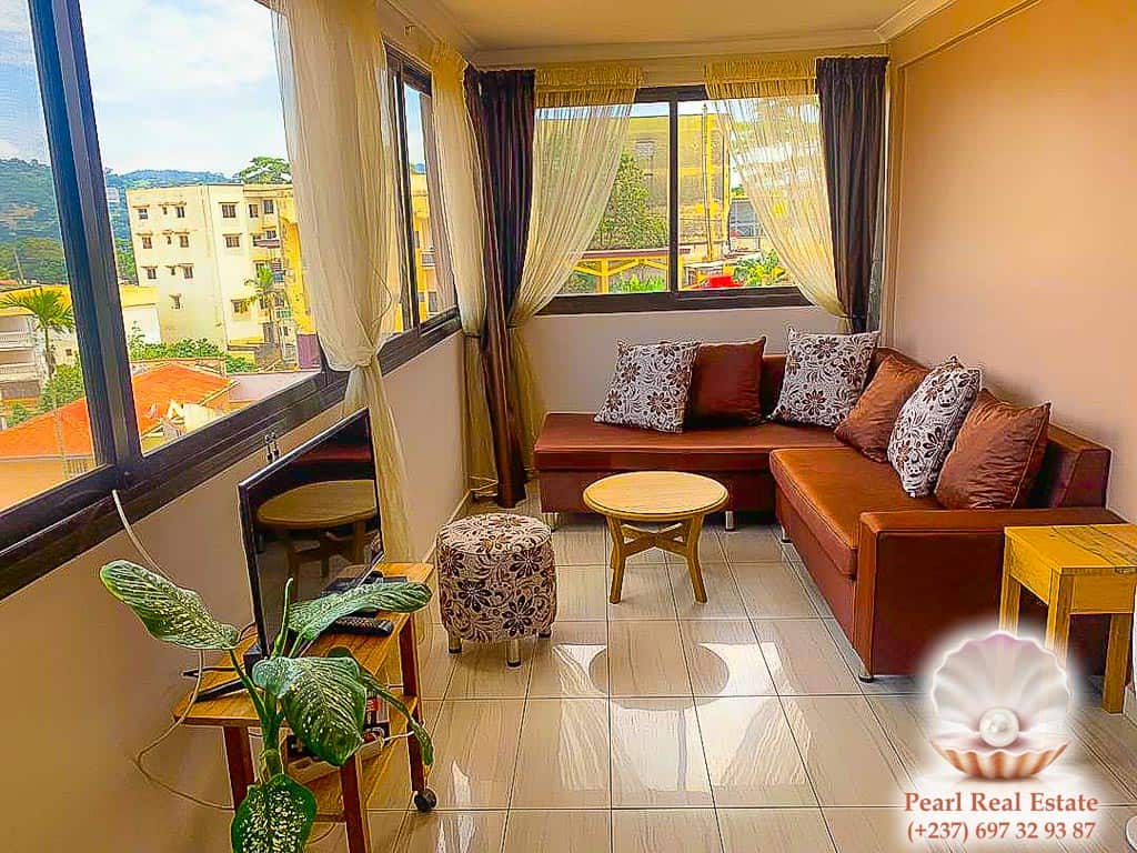 Appartement à louer - Yaoundé, Bastos, Ambassade de Chine - 1 salon(s), 2 chambre(s), 1 salle(s) de bains - 500 000 FCFA / mois