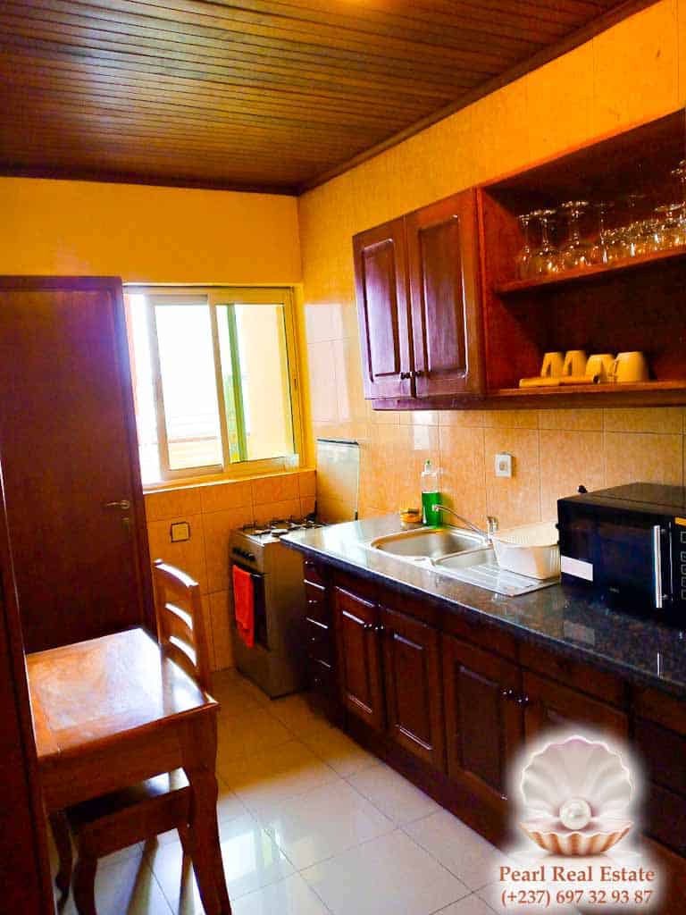 Appartement à louer - Yaoundé, Bastos, Carrefour Bastos - 1 salon(s), 2 chambre(s), 1 salle(s) de bains - 1 300 000 FCFA / mois