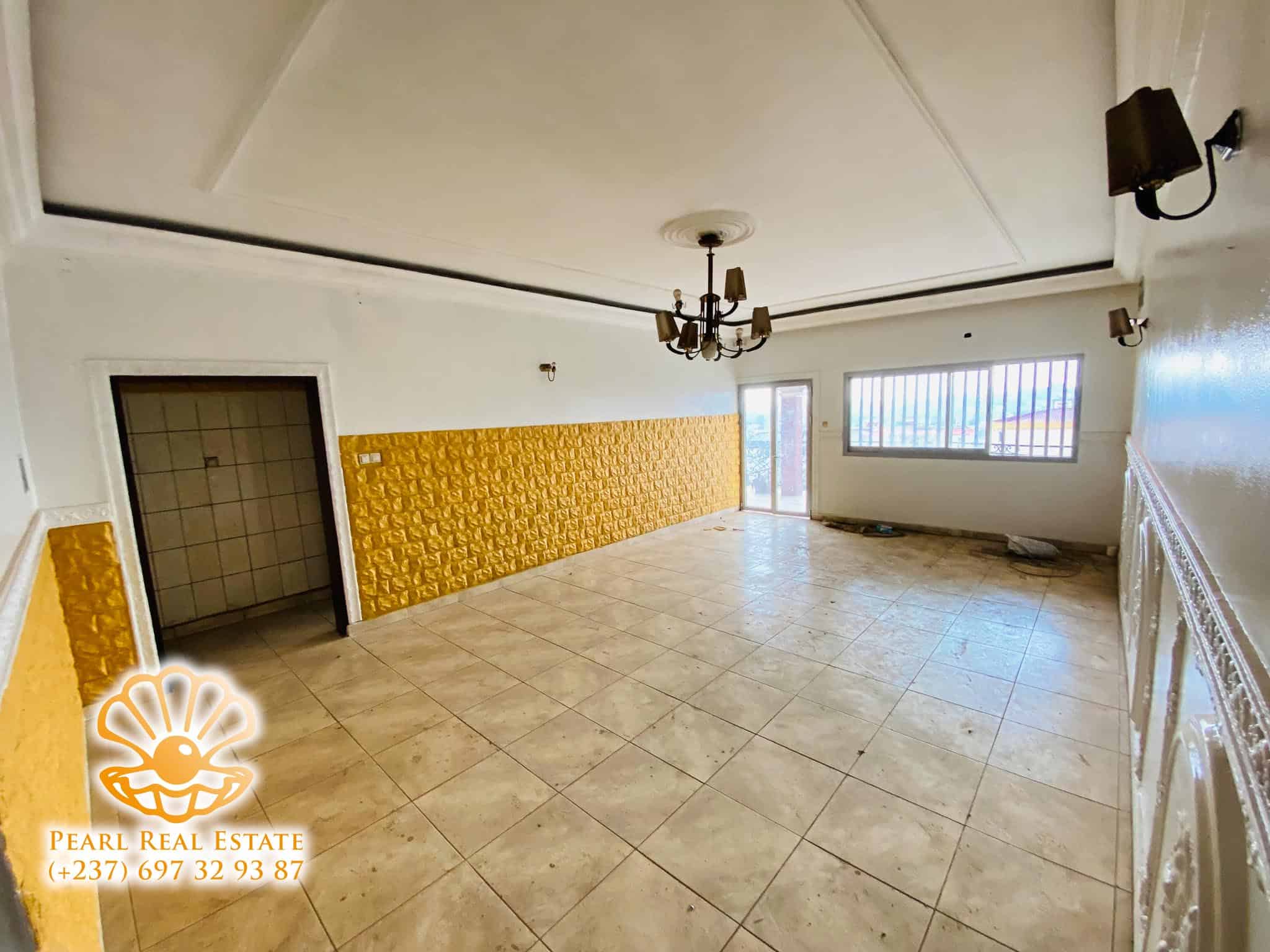 Appartement à louer - Yaoundé, Mfandena, Nouvelle route - 1 salon(s), 2 chambre(s), 1 salle(s) de bains - 250 000 FCFA / mois