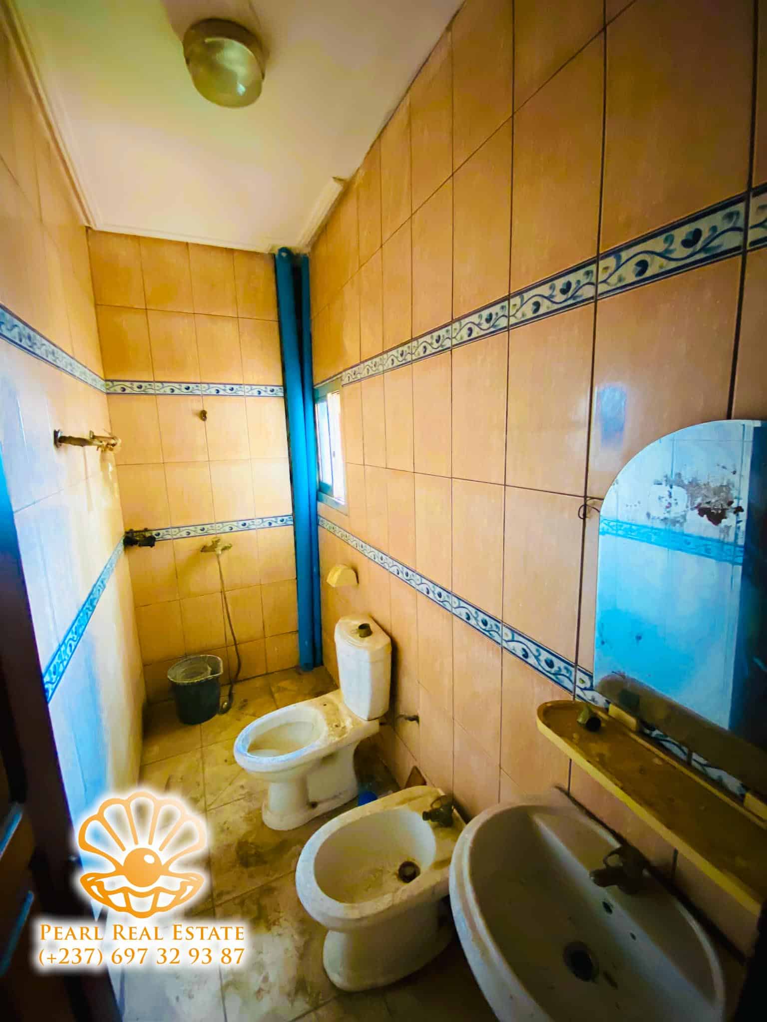 Appartement à louer - Yaoundé, Mfandena, Nouvelle route - 1 salon(s), 2 chambre(s), 1 salle(s) de bains - 250 000 FCFA / mois